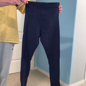 Navy blue high waisted leggings brand new